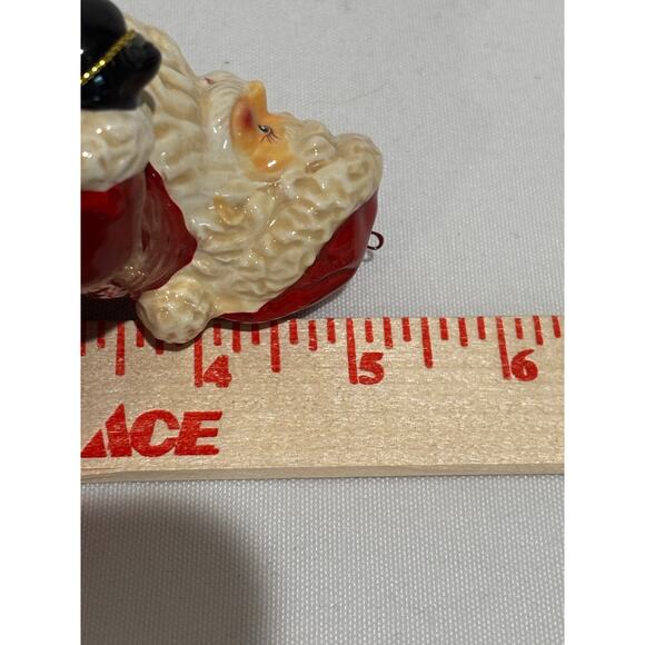 Vintage resin Santa ornament Figurine old world Saint Nick Collector Country - Picture 5 of 7